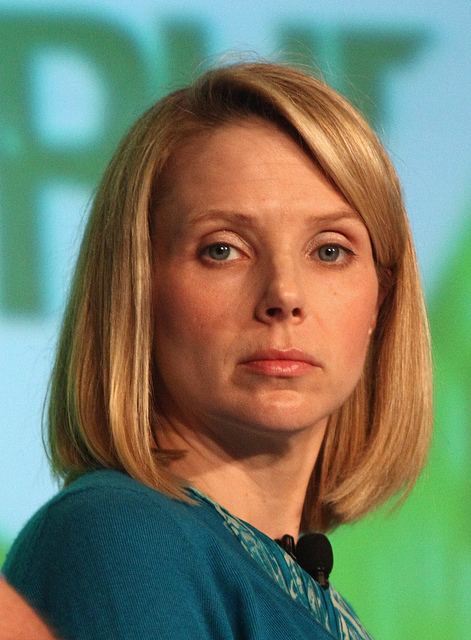 Marissa Mayer kijkt een beetje moeilijk